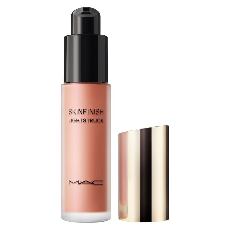 MAC Skinfinish Lightstruck Liquid Highlighter, Illuminante Liquido Idratante, 15 ml, Colore Rose Gold, Effetto Luminoso per una Pelle Radiosa e Levigata