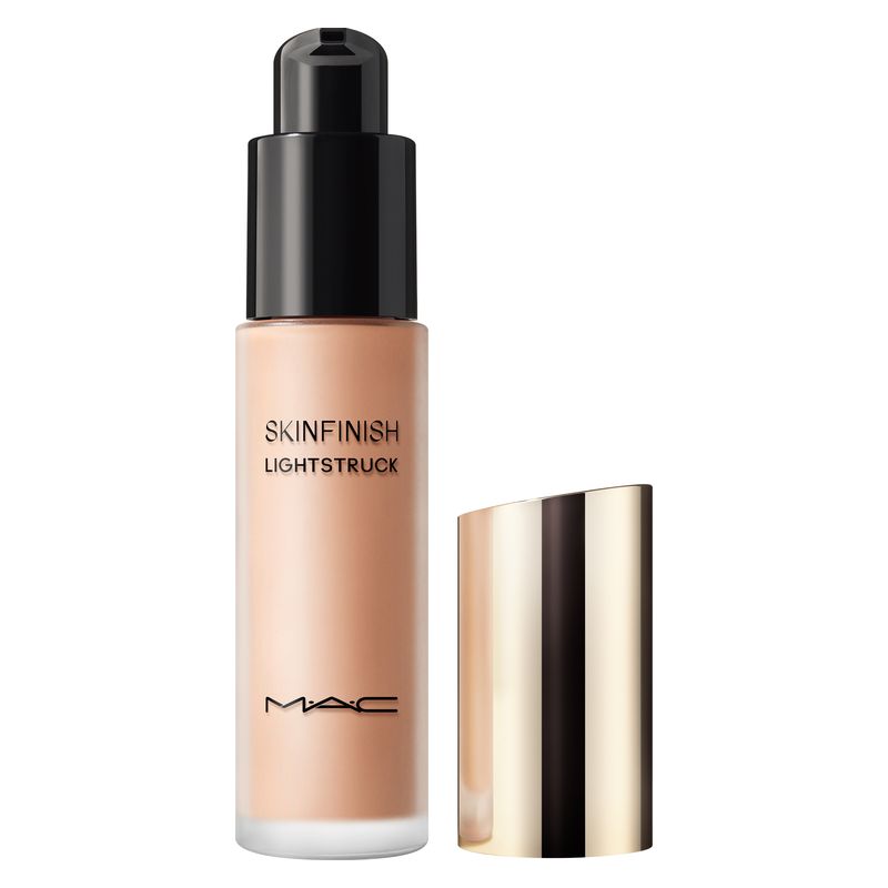MAC Skinfinish Lightstruck Liquid Highlighter, Illuminante Liquido, Lightscapade, 15 ml, Idratazione 24h per un Effetto Glass Skin e Luminosità