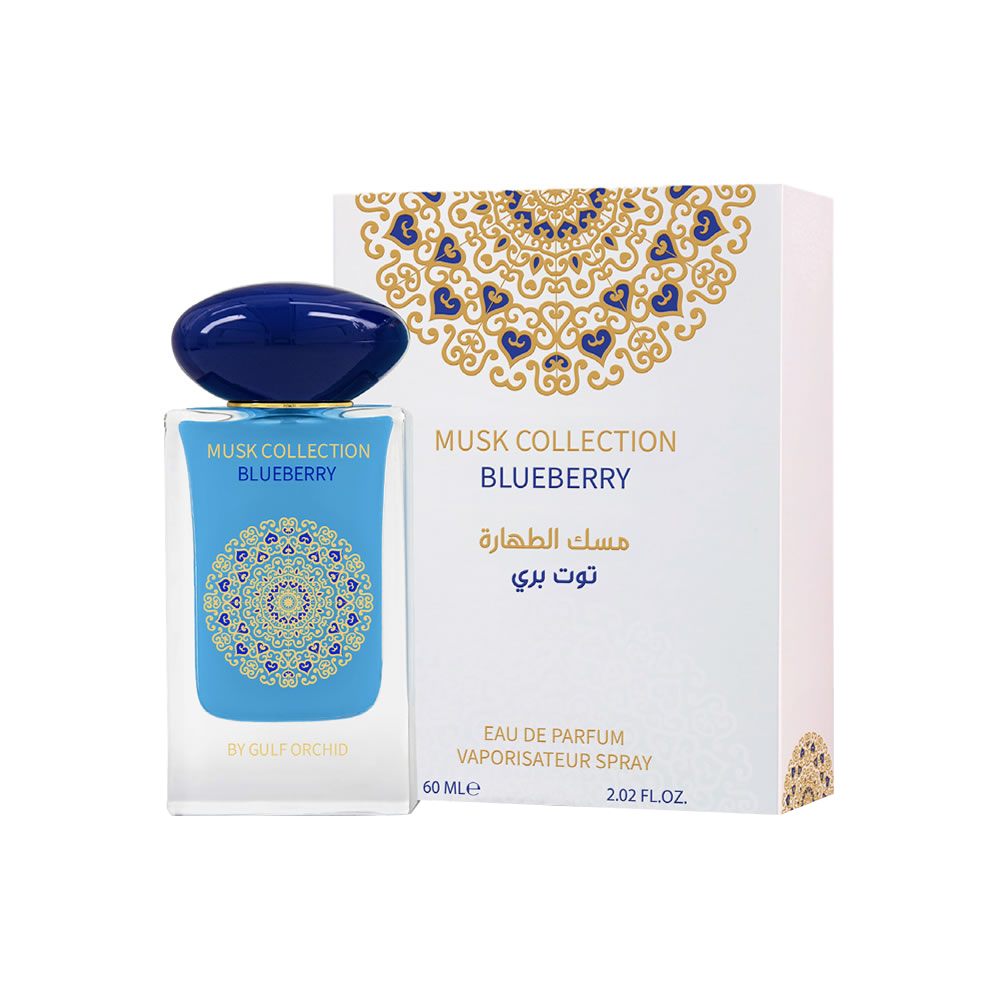 Gulf Orchid Musk Collection Blueberry, Eau de Parfum Unisex, 60 ml Spray, Profumo Fruttato Floreale Muschiato Gulf Orchid Musk Collection Blueberry, Eau de Parfum Unisex, 60 ml Spray, Profumo Fruttato Floreale Muschiato