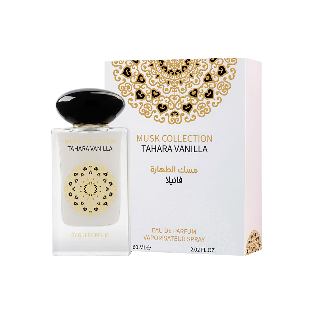 Gulf Orchid Musk Collection Tahara Vanilla, Eau de Parfum Unisex, 60 ml Spray, Profumo Floreale Muschiato con note di Gelsomino, Ambra e Vaniglia Gulf Orchid Musk Collection Tahara Vanilla, Eau de Parfum Unisex, 60 ml Spray, Profumo Floreale Muschiato con note di Gelsomino, Ambra e Vaniglia