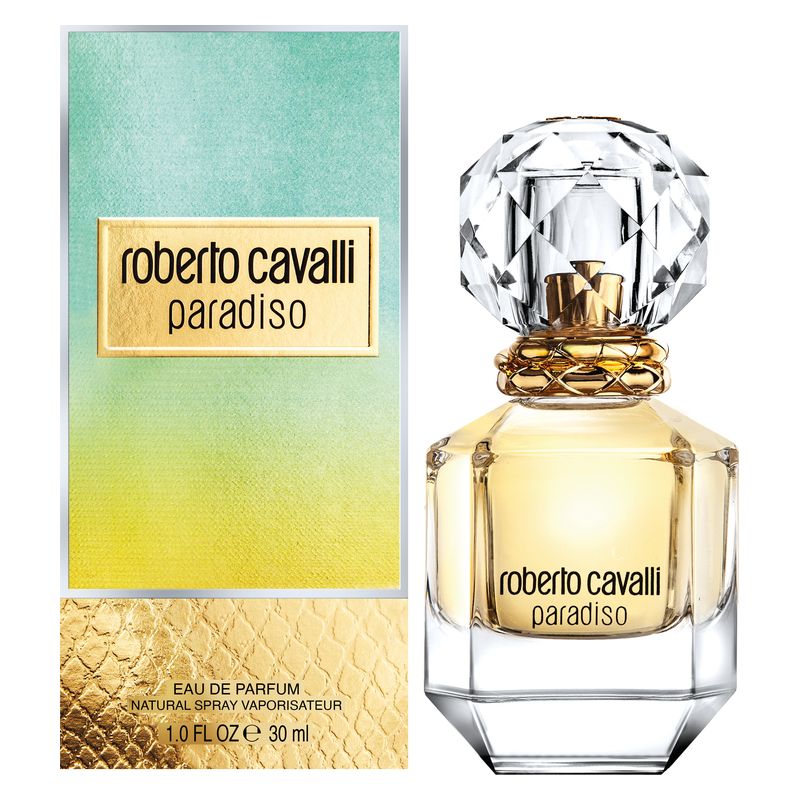 Roberto Cavalli Paradiso, Eau de Parfum Donna, 30 ml Spray, Fragranza Floreale Legnosa e Solare, Profumo femminile sensuale e vivace