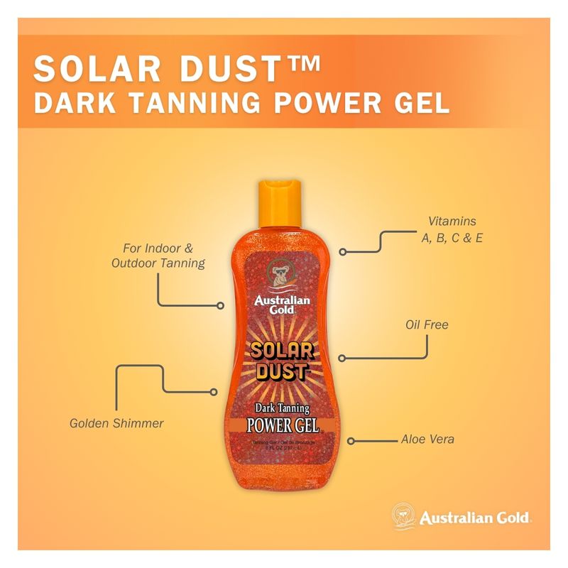 Australian Gold SOLAR DUST DARK TANNING POWER GEL