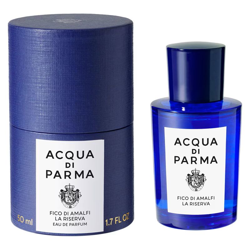 Acqua Di Parma Blu Mediterraneo Fico Di Amalfi La Riserva, Eau de Parfum Unisex, 50 ml Spray, Profumo Italiano agli Agrumi e Fico Acqua Di Parma Blu Mediterraneo Fico Di Amalfi La Riserva, Eau de Parfum Unisex, 50 ml Spray, Profumo Italiano agli Agrumi e Fico
