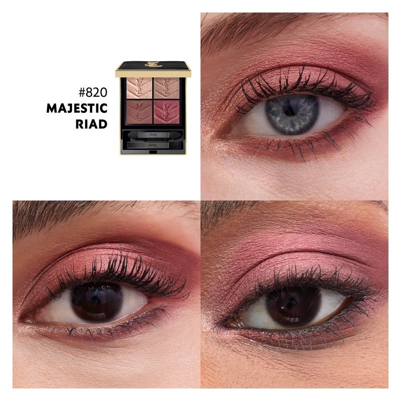 Yves Saint Laurent Couture Mini Clutch, Palette Ombretti Occhi, 820 Majestic Riad, 4g, Lunga Tenuta con Finish Multipli, Make-Up di Lusso