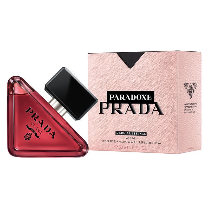 Prada Paradoxe Radical Essence, Parfum Donna, 50 ml Spray Ricaricabile, Fragranza Intensa Floreale Ambrata Gourmand, Profumo da donna lunga durata Prada Paradoxe Radical Essence, Parfum Donna, 50 ml Spray Ricaricabile, Fragranza Intensa Floreale Ambrata Gourmand, Profumo da donna lunga durata