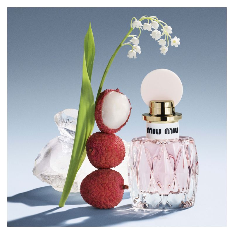 Miu Miu L'Eau Rosée, Eau de Toilette Donna, 100 ml Spray, Profumo Floreale Chypre con Mughetto e Muschio Bianco, Fragranza Fresca e Raffinata