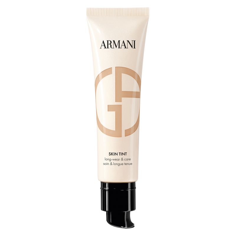 Armani Skin Tint Long-wear & Care, Fondotinta Fluido Idratante, Colore L4 - LIGHT, 30 ml, Finish Luminoso a Lunga Tenuta, Effetto Golden Hour