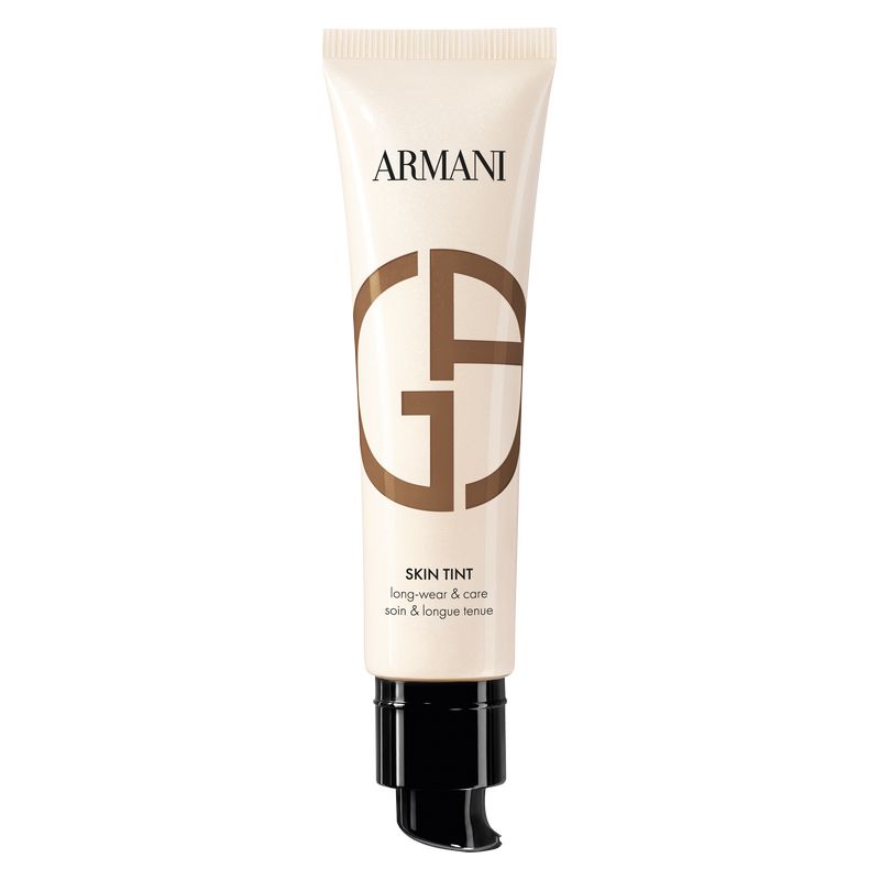 Armani Skin Tint Long-wear & Care, Siero Colorato Trattante Donna, 30 ml, T4 - TAN, Fondotinta Fluido Lunga Tenuta con Finish Luminoso e Idratante