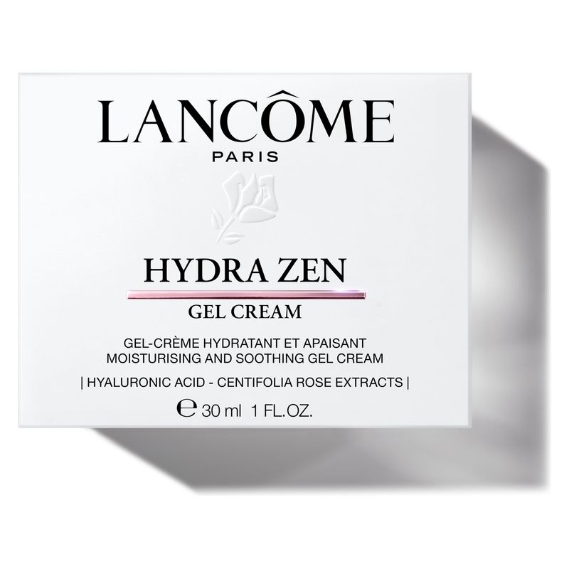Lancome Hydra Zen Gel Cream, Crema Gel Idratante e Lenitiva Viso, 30 ml, per pelli stressate, miste e grasse, con Acido Ialuronico e Rosa