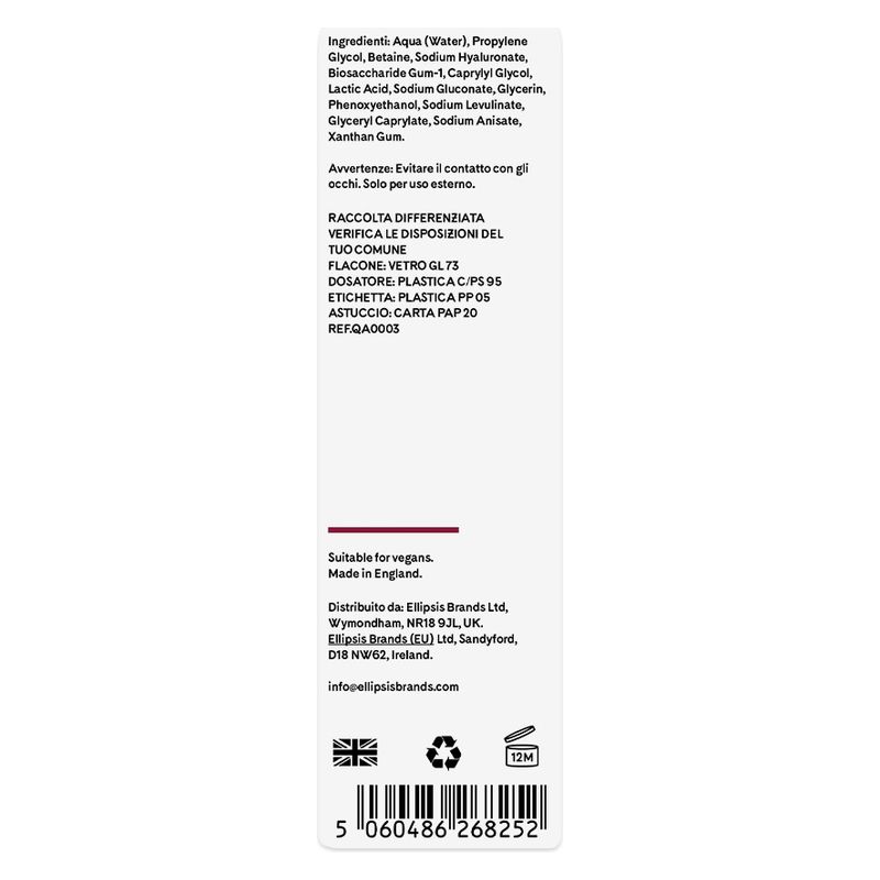 Q+A SIERO VISO HYALURONIC ACID