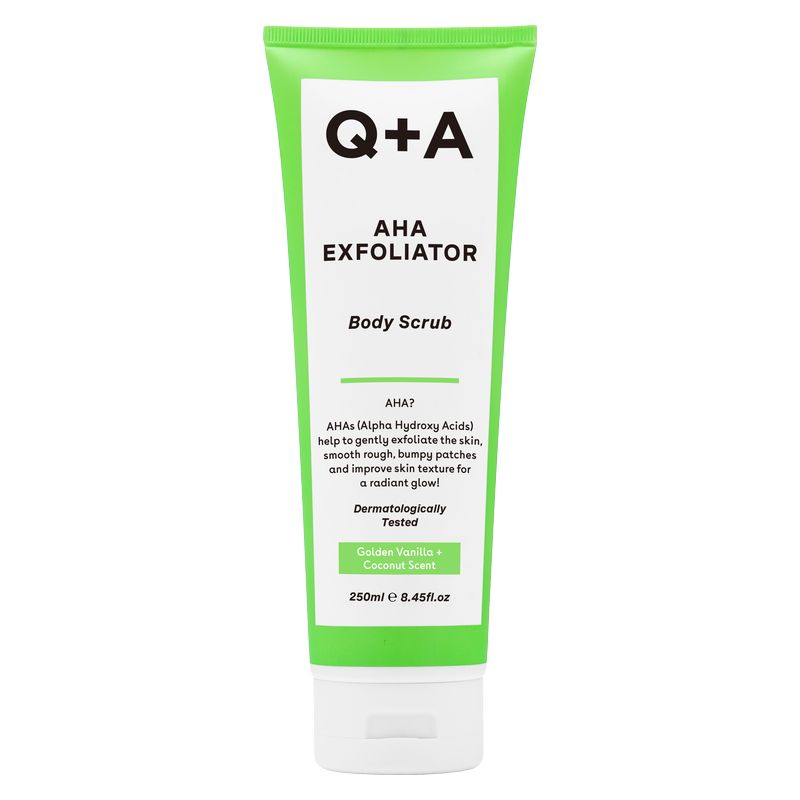 Q+A Q+A Body Scrub Aha Exfoliator 250 ML