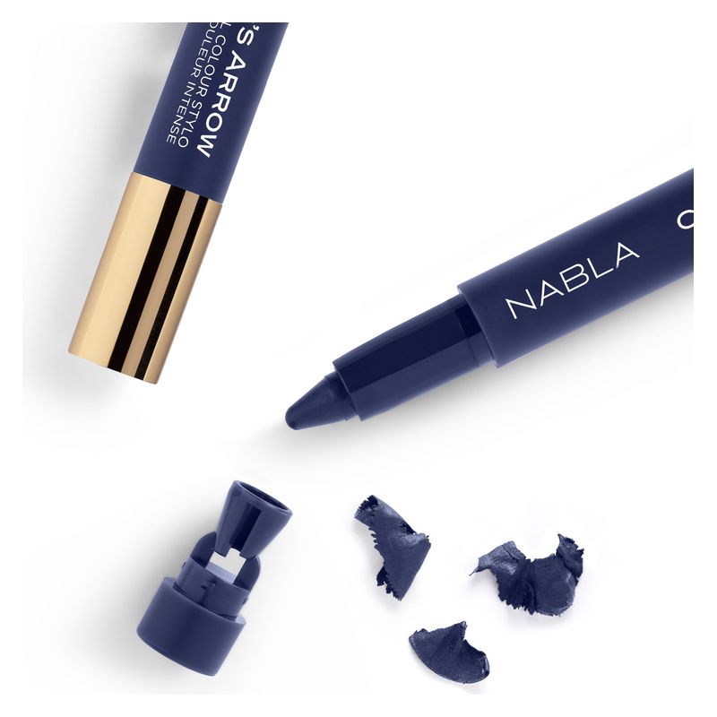 NABLA Cupid’s Arrow Full Color Stylo, Matita Occhi Multi-uso Lunga Tenuta, #6 Midnight Blue, 0.8 g, Matita Eyeliner e Ombretto Cremoso