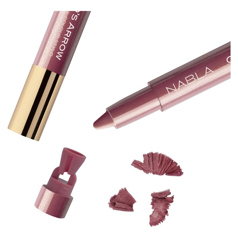 NABLA Cupid's Arrow Full Color Stylo, Matita Occhi Multi-Uso SHINE AMIRA, 0.8 g, Eyeliner e Ombretto Cremoso a Lunga Tenuta con Temperino Integrato NABLA Cupid's Arrow Full Color Stylo, Matita Occhi Multi-Uso SHINE AMIRA, 0.8 g, Eyeliner e Ombretto Cremoso a Lunga Tenuta con Temperino Integrato