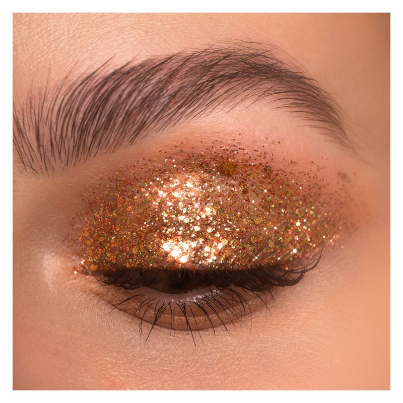 NABLA Ruby Lights Glitter Palette, Palette Ombretti Donna, 4 g, 4 Colori Scintillanti, Lunga Tenuta, Make-up Occhi con Glitter Multidimensionali