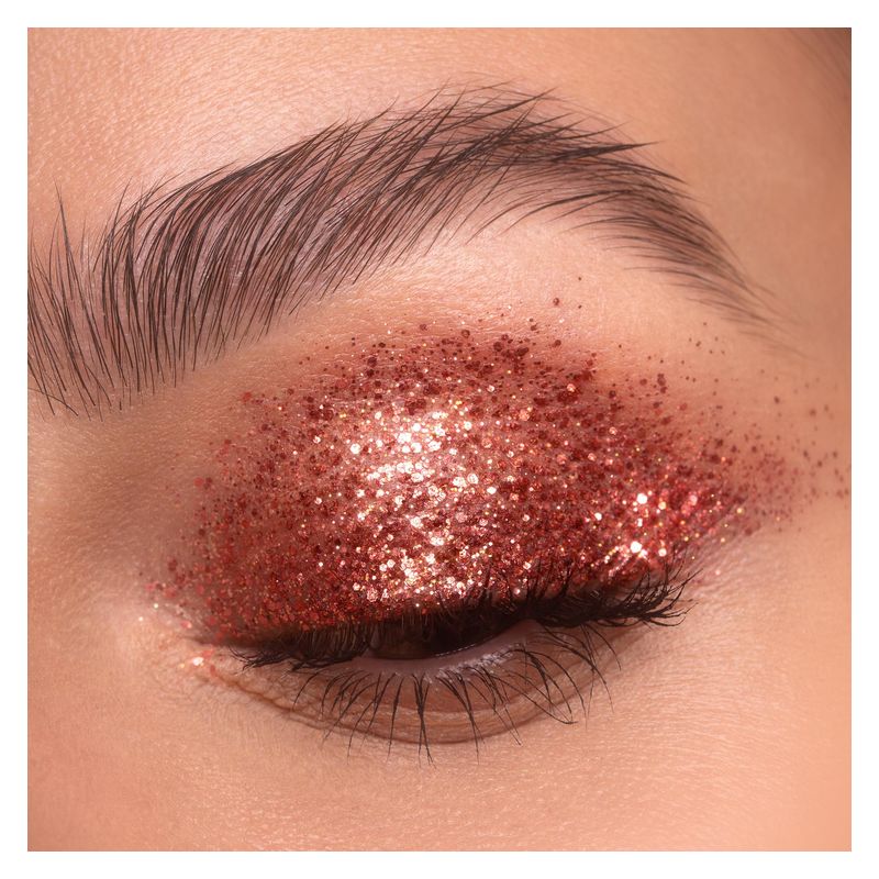 NABLA Ruby Lights Glitter Palette, Palette Ombretti Donna, 4 g, 4 Colori Scintillanti, Lunga Tenuta, Make-up Occhi con Glitter Multidimensionali