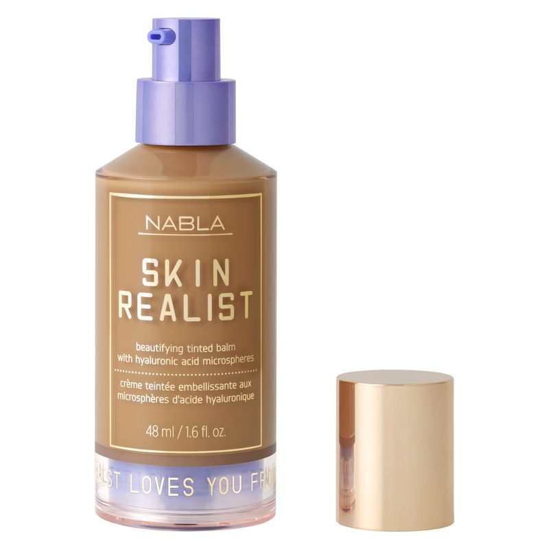 NABLA Skin Realist Beautifying Tinted Balm, Crema Colorata Donna 5 - TAN, 48 ml, Idratante con Acido Ialuronico, Finish Luminoso e Levigato NABLA Skin Realist Beautifying Tinted Balm, Crema Colorata Donna 5 - TAN, 48 ml, Idratante con Acido Ialuronico, Finish Luminoso e Levigato