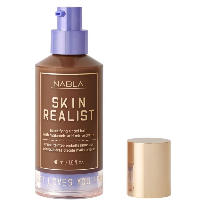 NABLA Skin Realist, Balsamo Colorato Perfezionatore, Crema Idratante con Acido Ialuronico, 6.5 Deep, 48 ml, Effetto Lifting e Finish Luminoso NABLA Skin Realist, Balsamo Colorato Perfezionatore, Crema Idratante con Acido Ialuronico, 6.5 Deep, 48 ml, Effetto Lifting e Finish Luminoso