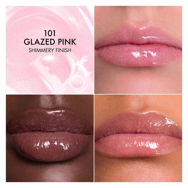 DIOR Dior Addict Lip Glow Butter, Balsamo Labbra Idratante e Brillante, 10 ML, Colore 101 Glazed Pink, Trattamento labbra effetto gloss a lunga tenuta DIOR Dior Addict Lip Glow Butter, Balsamo Labbra Idratante e Brillante, 10 ML, Colore 101 Glazed Pink, Trattamento labbra effetto gloss a lunga tenuta
