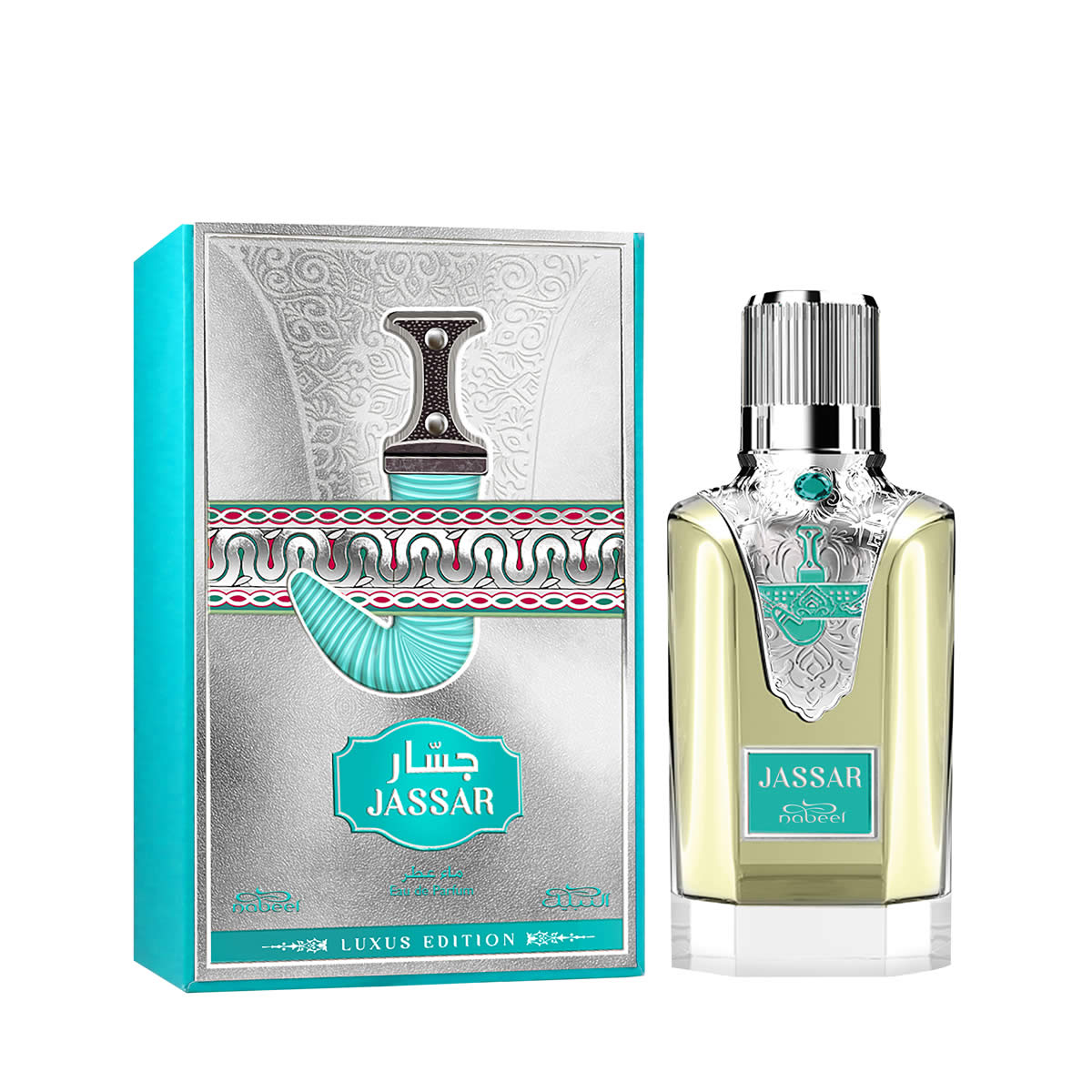 Nabeel Jassar, Eau de Parfum Unisex, 100 ml Spray, Profumo Ambrato Gourmand della Linea Luxus con note di Caramello, Vaniglia e Fiori Bianchi Nabeel Jassar, Eau de Parfum Unisex, 100 ml Spray, Profumo Ambrato Gourmand della Linea Luxus con note di Caramello, Vaniglia e Fiori Bianchi