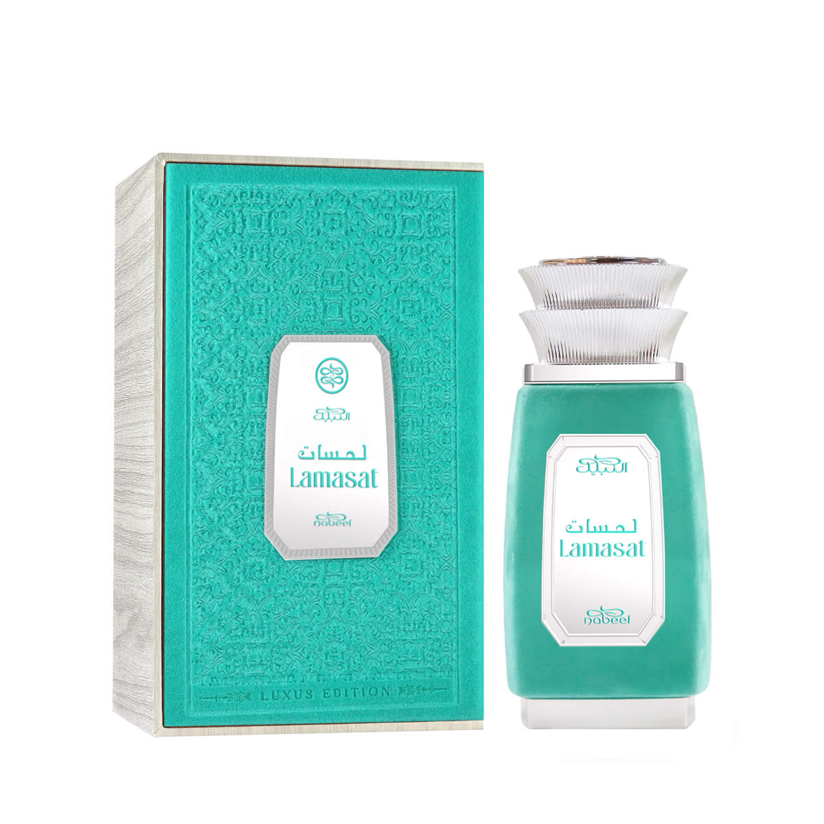 Nabeel Lamsat, Eau de Parfum Unisex, 100 ml Spray, Profumo Ambrato Floreale con Note Fruttate, Speziate e Balsamiche, Fragranza Lussuosa e Persistente Nabeel Lamsat, Eau de Parfum Unisex, 100 ml Spray, Profumo Ambrato Floreale con Note Fruttate, Speziate e Balsamiche, Fragranza Lussuosa e Persistente