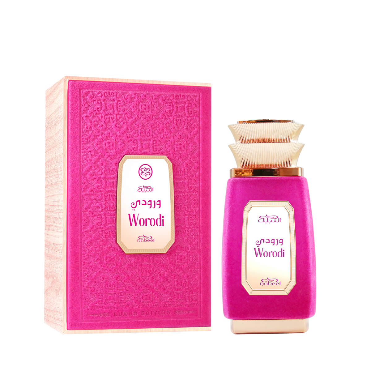 Nabeel Worodi, Eau de Parfum Unisex, 100 ml Spray, Fragranza della linea Luxus, Profumo Orientale Gourmand Fruttato Nabeel Worodi, Eau de Parfum Unisex, 100 ml Spray, Fragranza della linea Luxus, Profumo Orientale Gourmand Fruttato