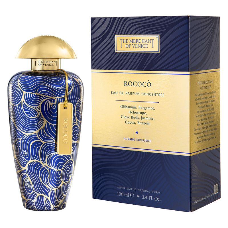 The Merchant Of Venice Rococò Murano Exclusive, Eau De Parfum Concentrée Unisex, 100 ml Spray, Profumo Orientale Floreale lussuoso e persistente The Merchant Of Venice Rococò Murano Exclusive, Eau De Parfum Concentrée Unisex, 100 ml Spray, Profumo Orientale Floreale lussuoso e persistente