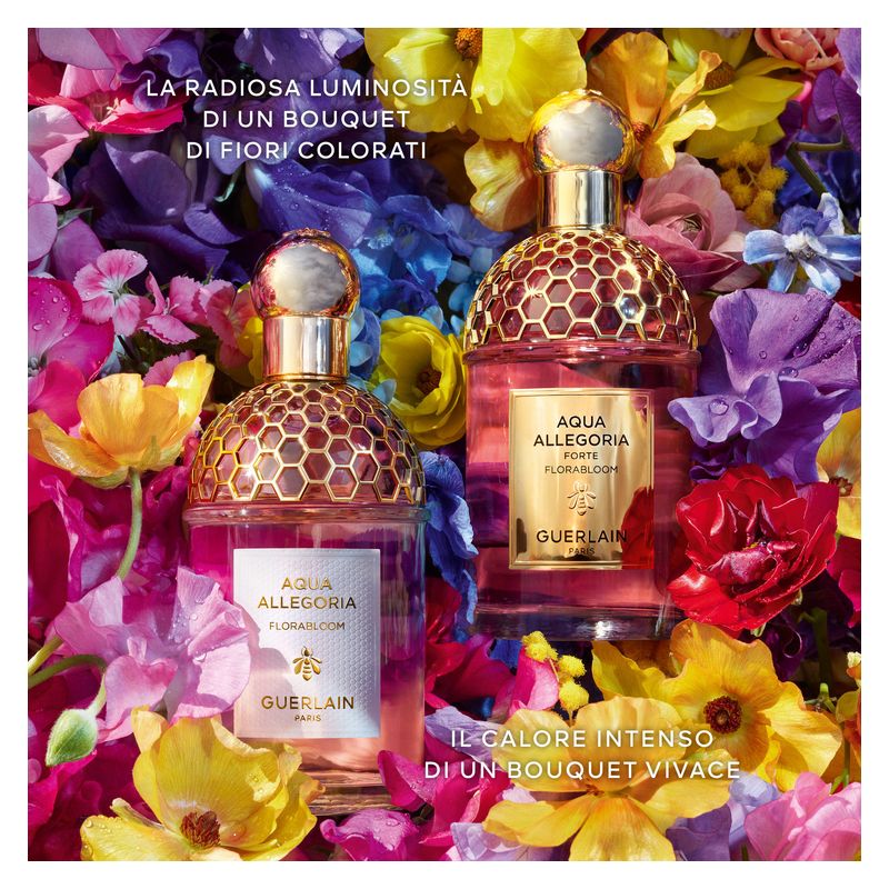 Guerlain Aqua Allegoria Florabloom, Eau de Toilette Donna, 40 ml Spray, Profumo Floreale Fruttato con note di Tuberosa, Mango e Muschio Bianco