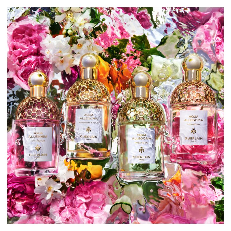 Guerlain Aqua Allegoria Florabloom, Eau de Toilette Donna, 40 ml Spray, Profumo Floreale Fruttato con note di Tuberosa, Mango e Muschio Bianco