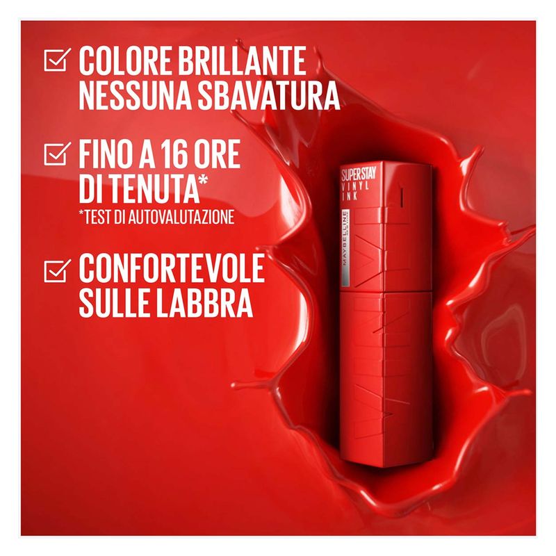 Maybelline - Super Stay Vinyl Ink - Rossetto liquido a lunga tenuta Maybelline - Super Stay Vinyl Ink - Rossetto liquido a lunga tenuta