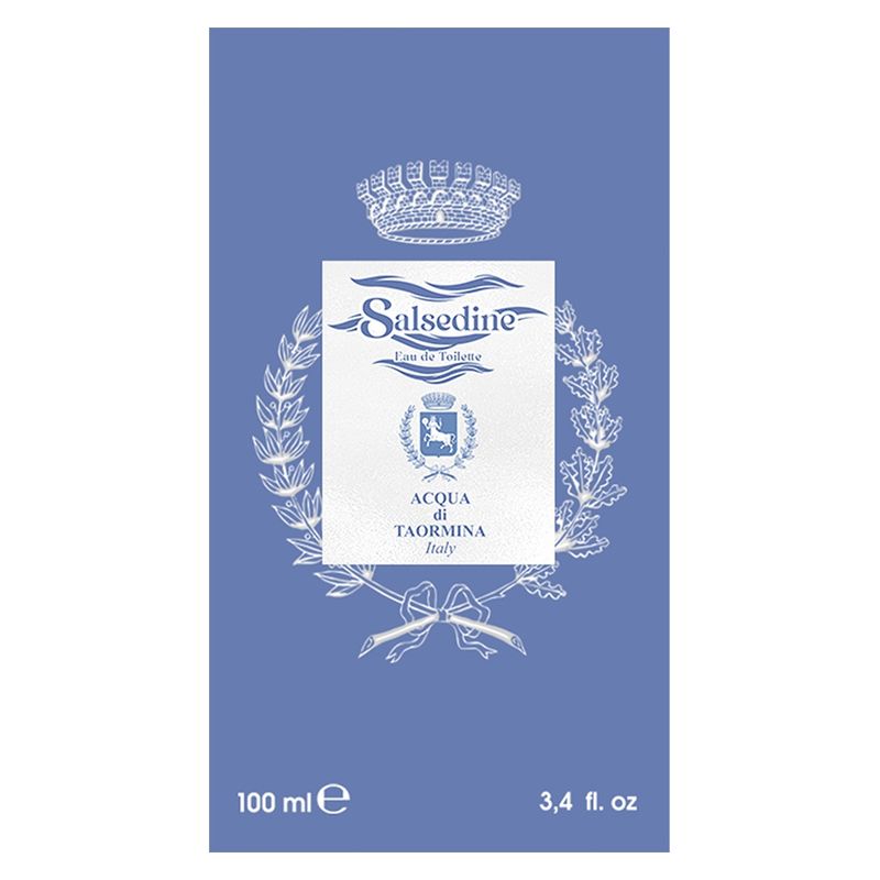 ACQUA DI TAORMINA Salsedine, Eau de Toilette Unisex, 100 ml Spray, Profumo legnoso e marino, Fresco e frizzante con note di sale marino e limone
