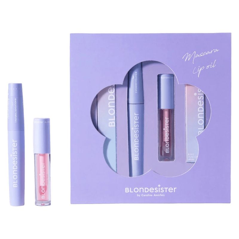 BLONDESISTER KIT ESSENTIAL - MASCARA BLACK & LIP OIL COCCO