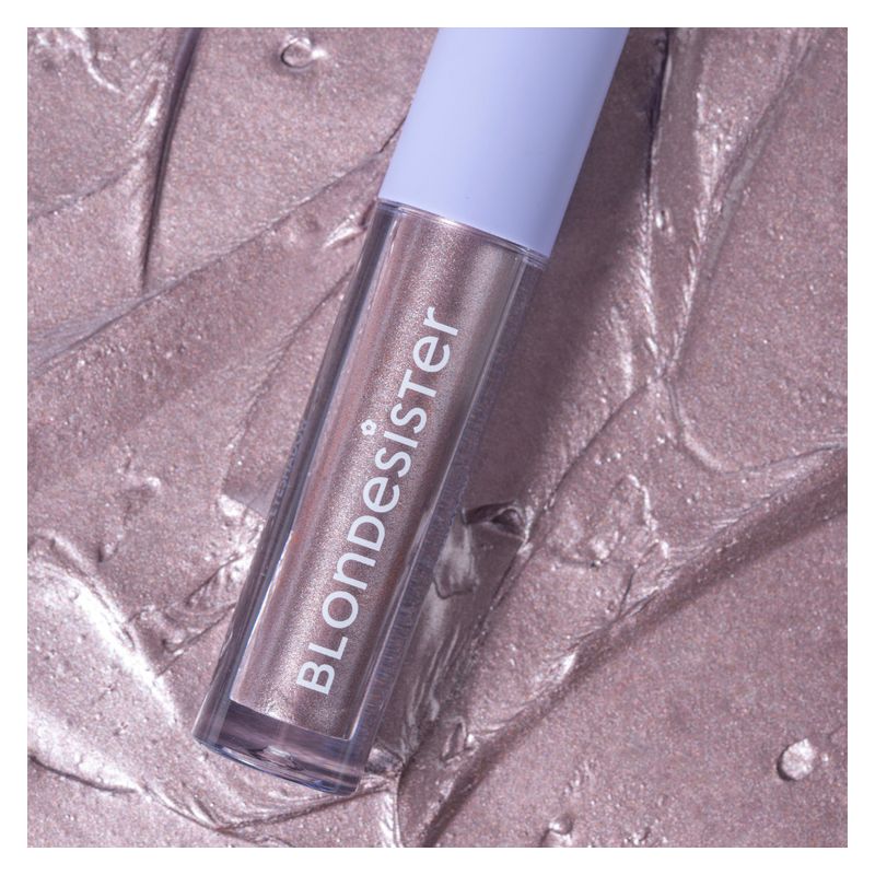BLONDESISTER Gloweye Eyeshadow, Ombretto Liquido, 06 Lilac Taupe, 2.5 ml, Finish metallico e luminoso a lunga tenuta per uno sguardo chic e glamour