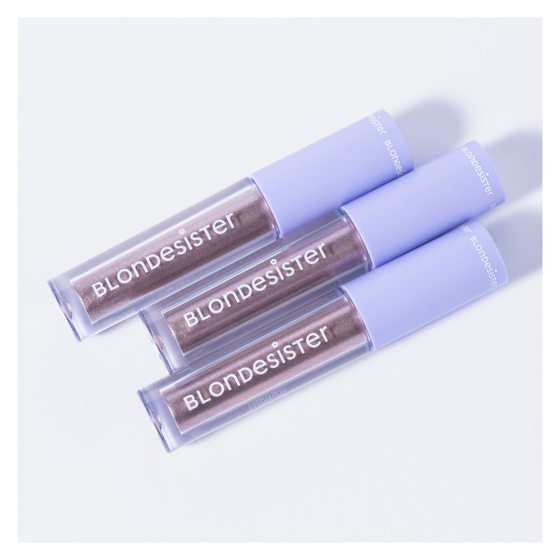 BLONDESISTER Gloweye Eyeshadow, Ombretto Liquido, 06 Lilac Taupe, 2.5 ml, Finish metallico e luminoso a lunga tenuta per uno sguardo chic e glamour