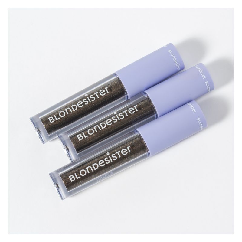 BLONDESISTER Gloweye Eyeshadow, Ombretto Liquido 09 Midnight Brown, 2,5 ml, Finish Luminoso e Lunga Tenuta, Make-up Occhi per Sguardo Intenso