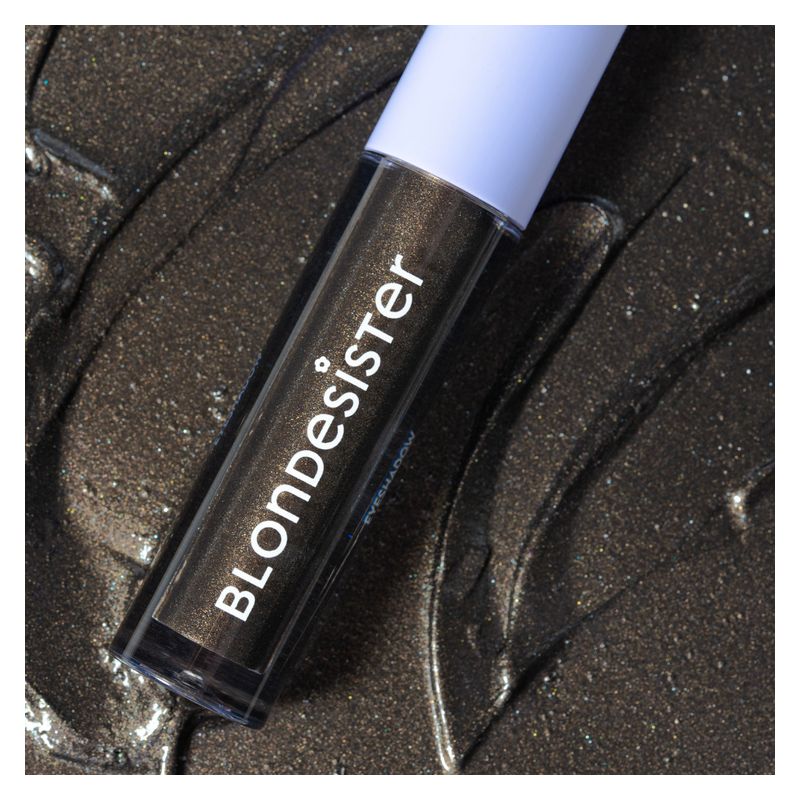 BLONDESISTER Gloweye Eyeshadow, Ombretto Liquido 09 Midnight Brown, 2,5 ml, Finish Luminoso e Lunga Tenuta, Make-up Occhi per Sguardo Intenso