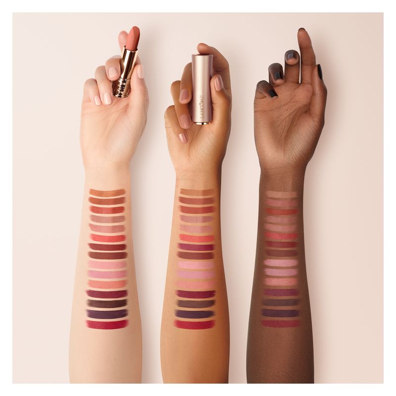 Lancome L'Absolu Rouge Intimatte, Rossetto Donna, 247 Unretouched Nude, 3.4 g, Finish Opaco Sfumato, Idratante e a Lunga Tenuta