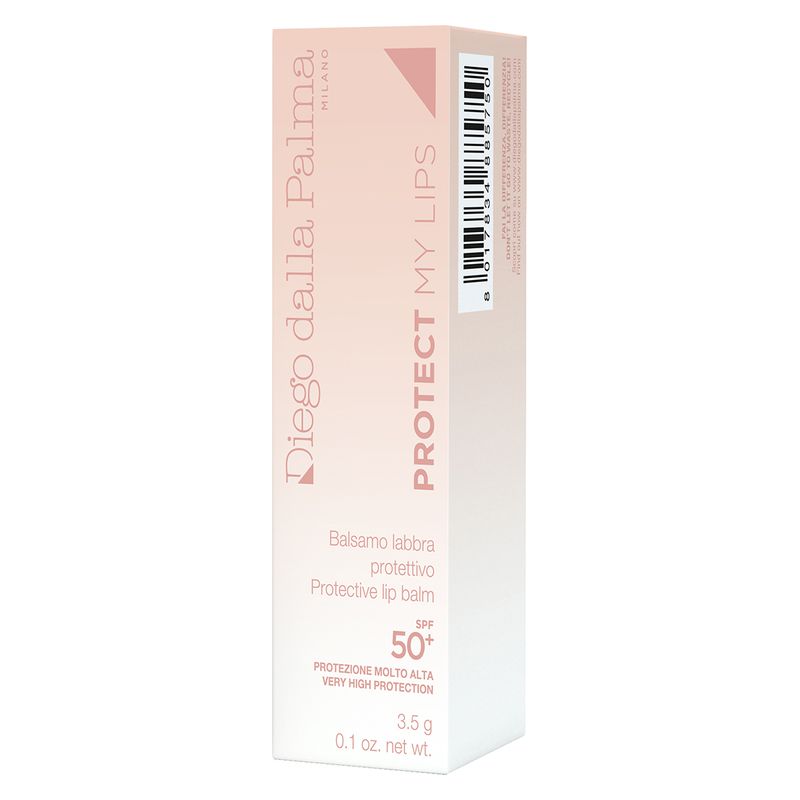 Diego dalla Palma Protect My Lips, Balsamo Labbra Protettivo Idratante, 3.5 g, Colore 123 Rosa Antico, SPF 50+, Burrocacao Tonalizzato per Labbra