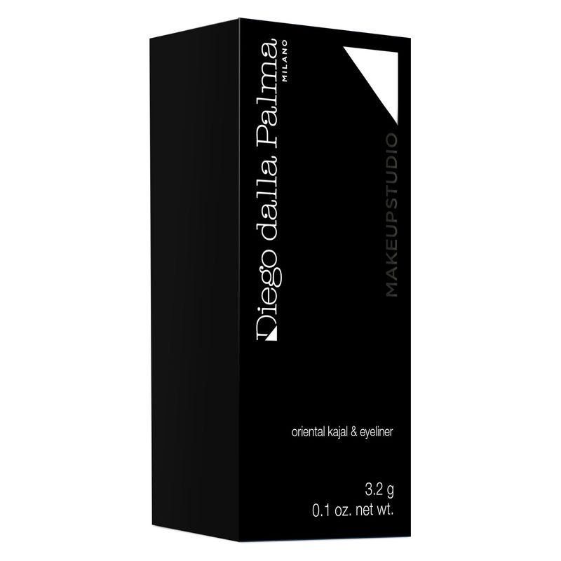 Diego dalla Palma Oriental Kajal & Eyeliner, Kajal in Crema Water Resistant Donna, 3.2 g, Nero Intenso, Lunga Tenuta, Matita Occhi Professionale