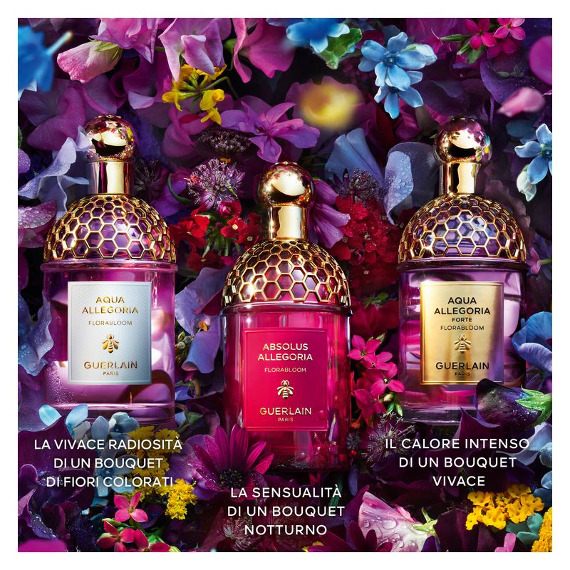 Guerlain Absolus Allegoria Florabloom Absolu, Eau de Parfum Donna, 125 ml Spray, Profumo floreale ambrato con Tuberosa sensuale e Sandalo