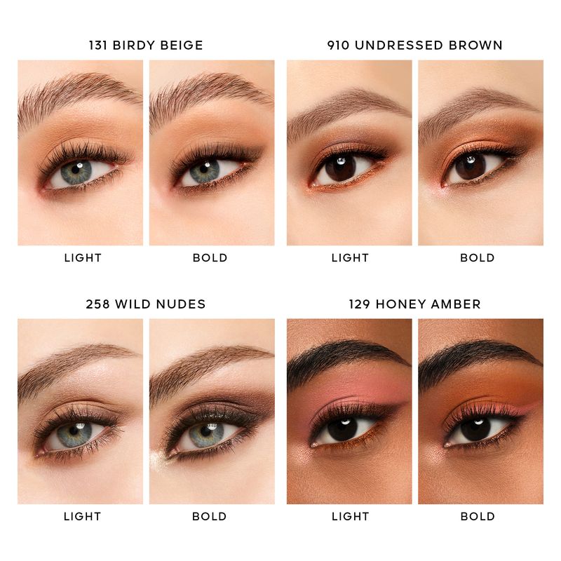 Guerlain Ombres G, Palette Ombretti 4 Colori, 870 Emerald Feather, Lunga Tenuta e Finish Multi-Effetto, Colore Intenso con Pigmenti Vibranti