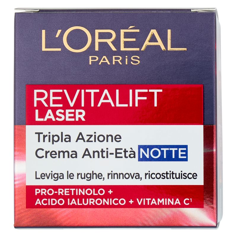 L'Oréal REVITALIFT LASER TRIPLA AZIONE CREMA ANTI-ETà NOTTE