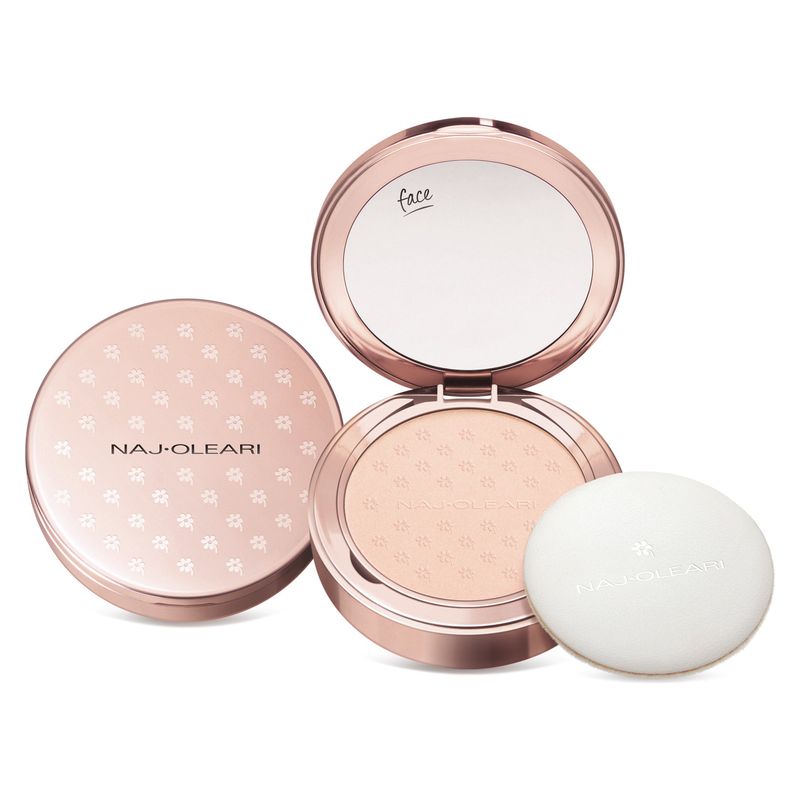 NAJ·OLEARI Skin Caress Pressed Powder, Cipria Compatta Uniformante e Opacizzante Donna, 9.5 g, Colore 00 Sand Rose, Finish Naturale per Viso NAJ·OLEARI Skin Caress Pressed Powder, Cipria Compatta Uniformante e Opacizzante Donna, 9.5 g, Colore 00 Sand Rose, Finish Naturale per Viso