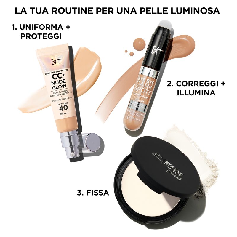 IT Cosmetics Bye Bye Dark Spots Concealer + Serum, Correttore Siero Anti-Macchie, 12 Fair Warm, 6,7 ml, Coprenza Media e Finish Naturale IT Cosmetics Bye Bye Dark Spots Concealer + Serum, Correttore Siero Anti-Macchie, 12 Fair Warm, 6,7 ml, Coprenza Media e Finish Naturale