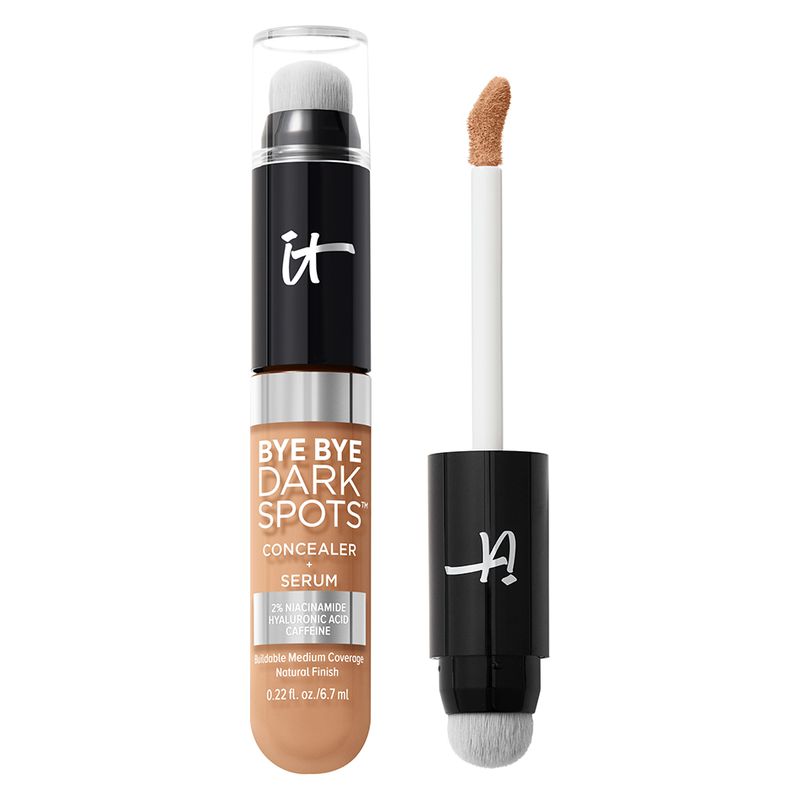 IT Cosmetics Bye Bye Dark Spots Concealer + Serum, Correttore Siero Anti-Macchie, 30 Medium Cool, 6,7 ml, Coprenza Media e Finish Naturale IT Cosmetics Bye Bye Dark Spots Concealer + Serum, Correttore Siero Anti-Macchie, 30 Medium Cool, 6,7 ml, Coprenza Media e Finish Naturale