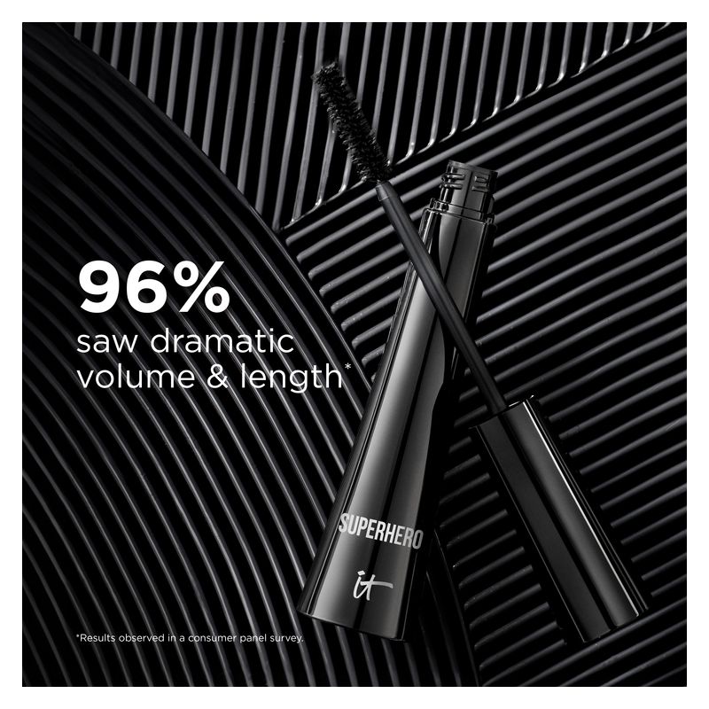 IT Cosmetics Superhero Elastic Stretch Volumizing and Lengthening Mascara