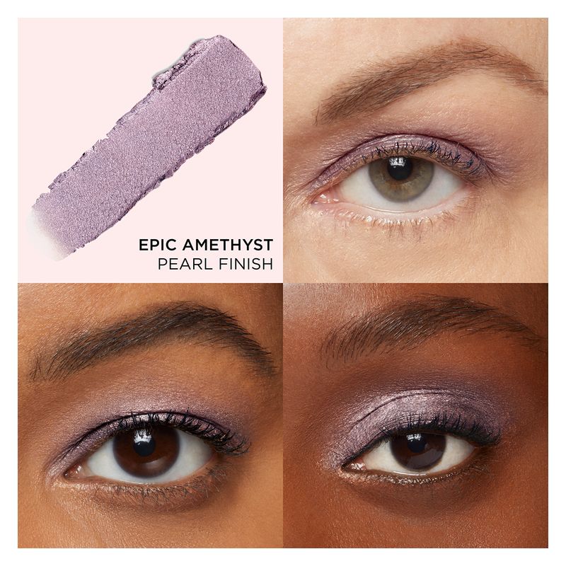 IT Cosmetics Superhero No-Tug Waterproof Eyeshadow Stick, Ombretto in Stick Donna, Epic Amethyst, 1.4 g, Lunga Tenuta Fino a 16 Ore, Finish Perlato
