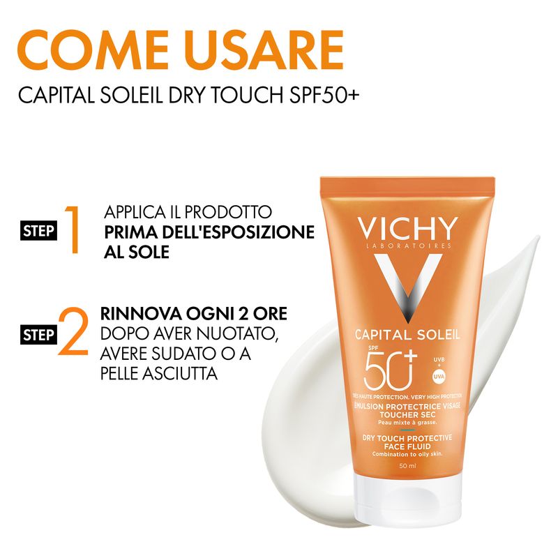 VICHY - Capital Idéal Soleil Spf 50 Haute Protection Émulsion Anti-Brillance Toucher Sec VICHY - Capital Idéal Soleil Spf 50 Haute Protection Émulsion Anti-Brillance Toucher Sec