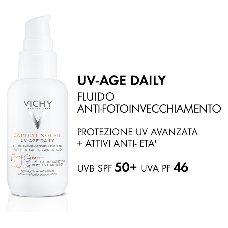 VICHY - Capital Soleil Uv-Age Daily Fluide Anti-Photovieillissement Spf 50 VICHY - Capital Soleil Uv-Age Daily Fluide Anti-Photovieillissement Spf 50