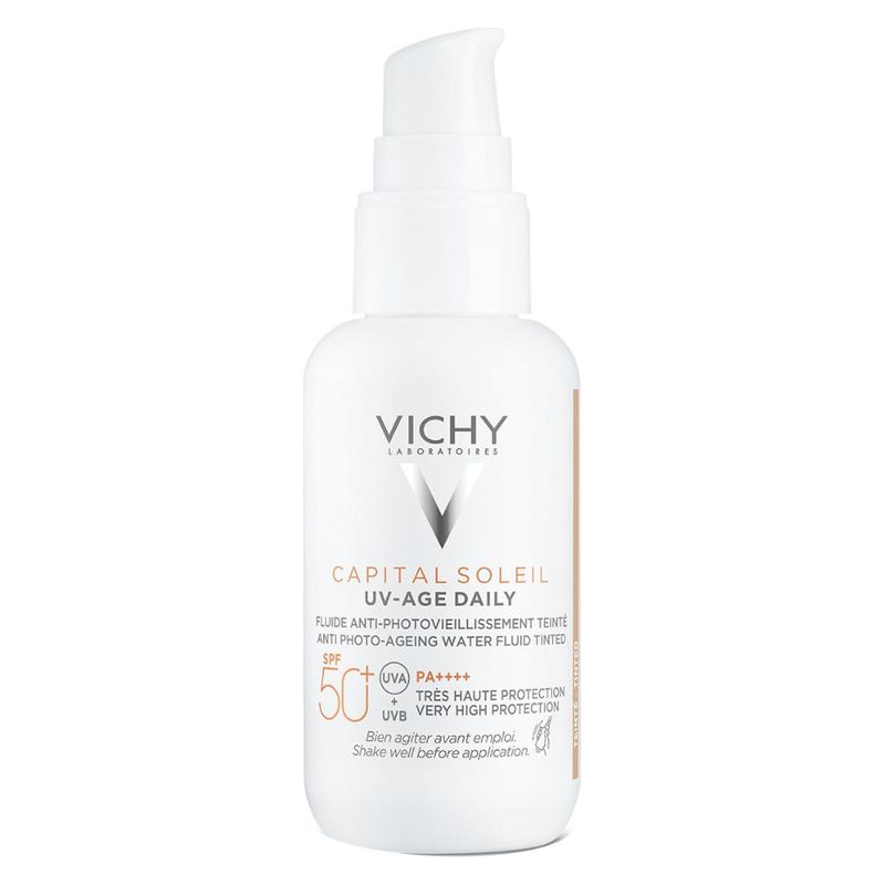 VICHY CAPITAL SOLEIL UV-AGE DAILY FLUIDE ANTI-PHOTOVIEILLISSEMENT TEINTE SPF 50