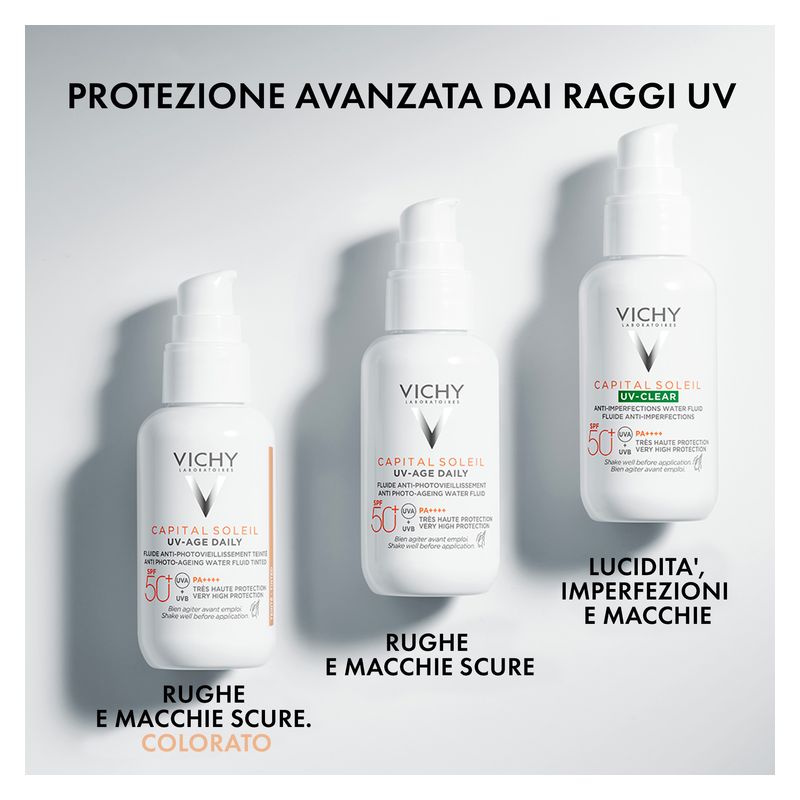 VICHY - Capital Soleil Uv-Age Daily Fluide Anti-Photovieillissement Teinte Spf 50 VICHY - Capital Soleil Uv-Age Daily Fluide Anti-Photovieillissement Teinte Spf 50